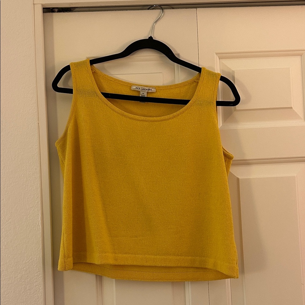 Yellow Mustard Wool Tank Top
